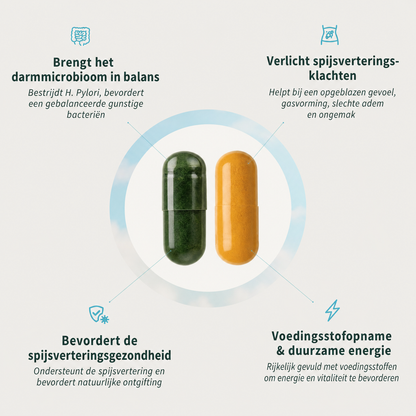 VitalEase | Ondersteunt een gezonde spijsvertering en vermindert een opgeblazen gevoel