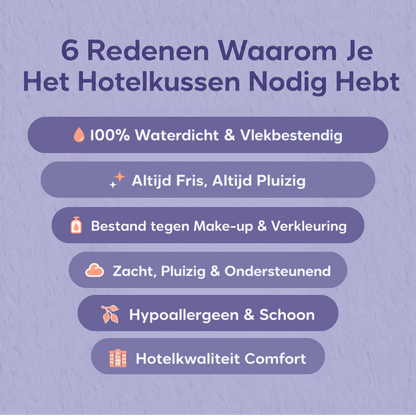 CloudShield | Waterdicht hotelkussen