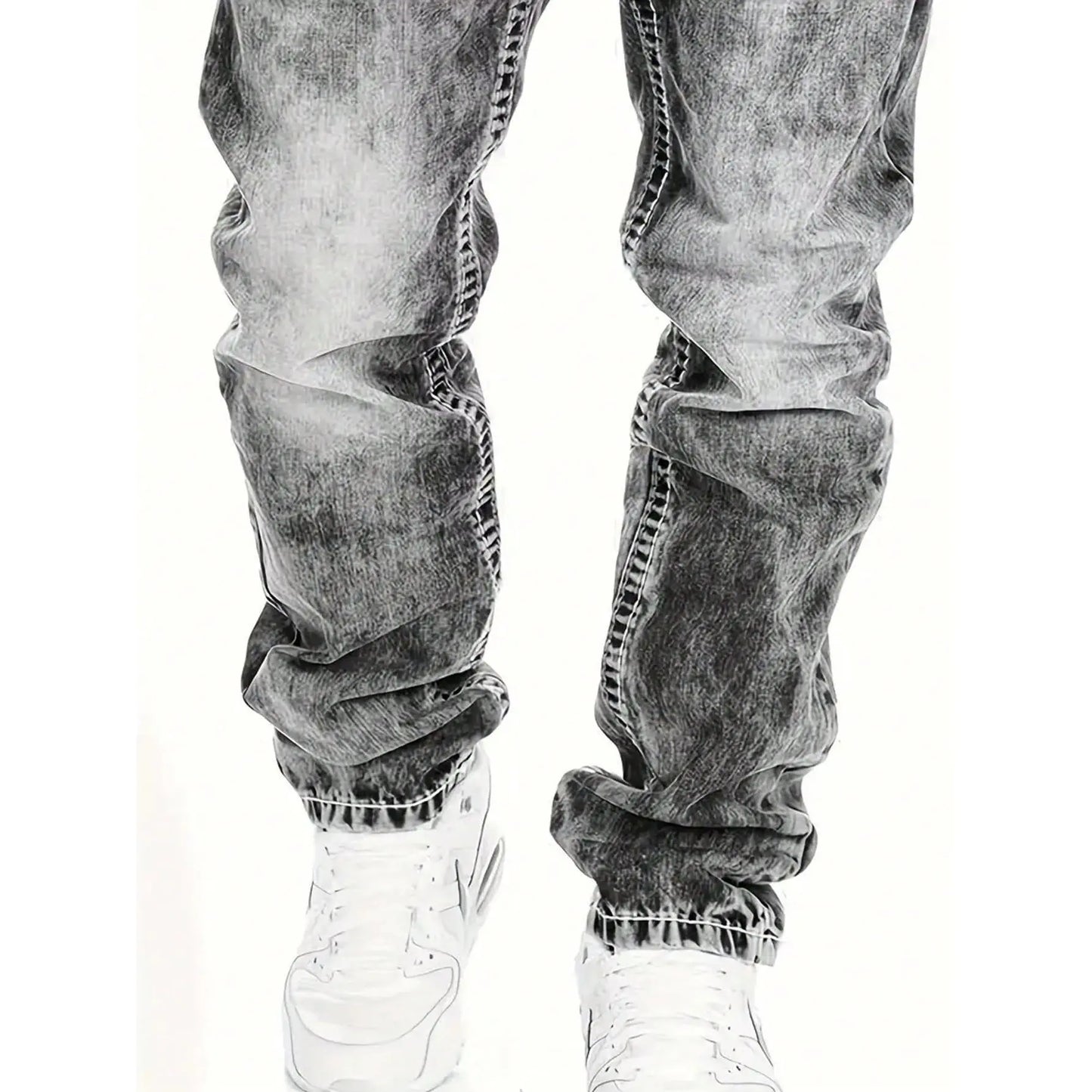 StreetDenim | Vintage-washed straight jeans