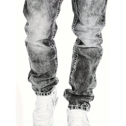 StreetDenim | Vintage-washed straight jeans
