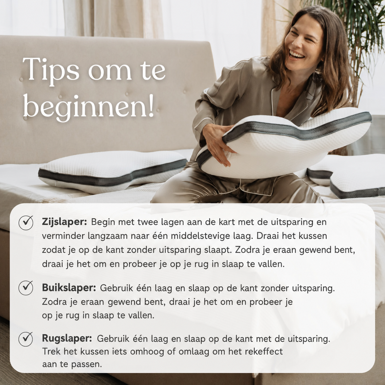 RestAlign | Kussen voor meerdere slaapposities