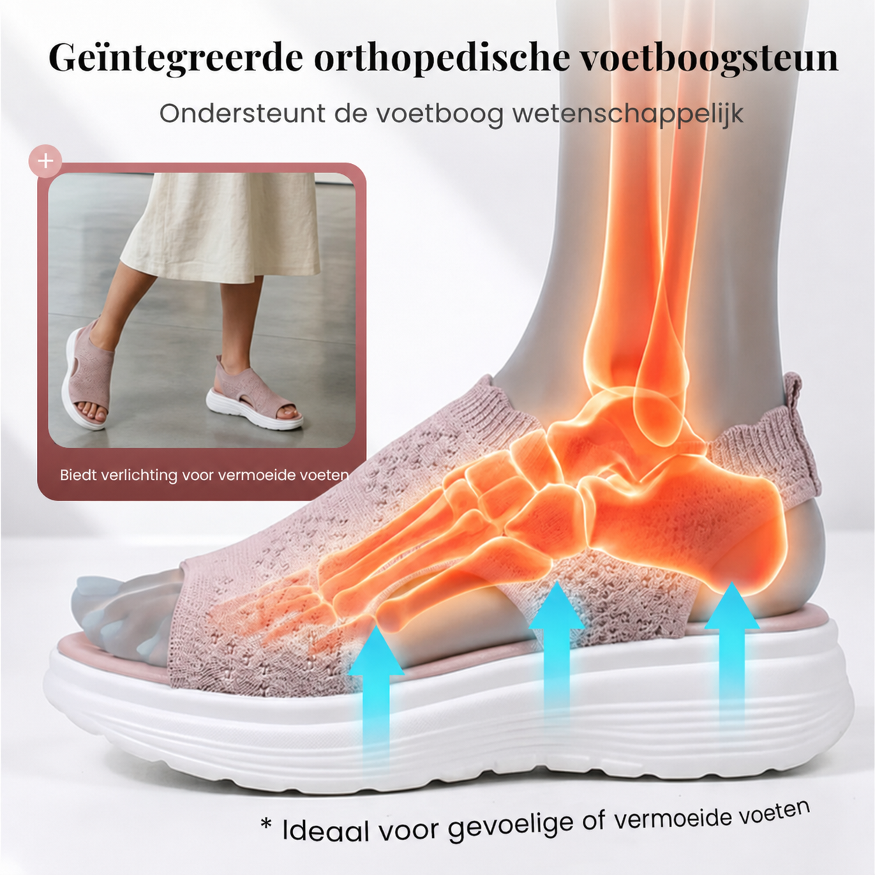 StrickComfort | Gebreide plateausandaal
