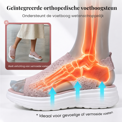 StrickComfort | Gebreide plateausandaal
