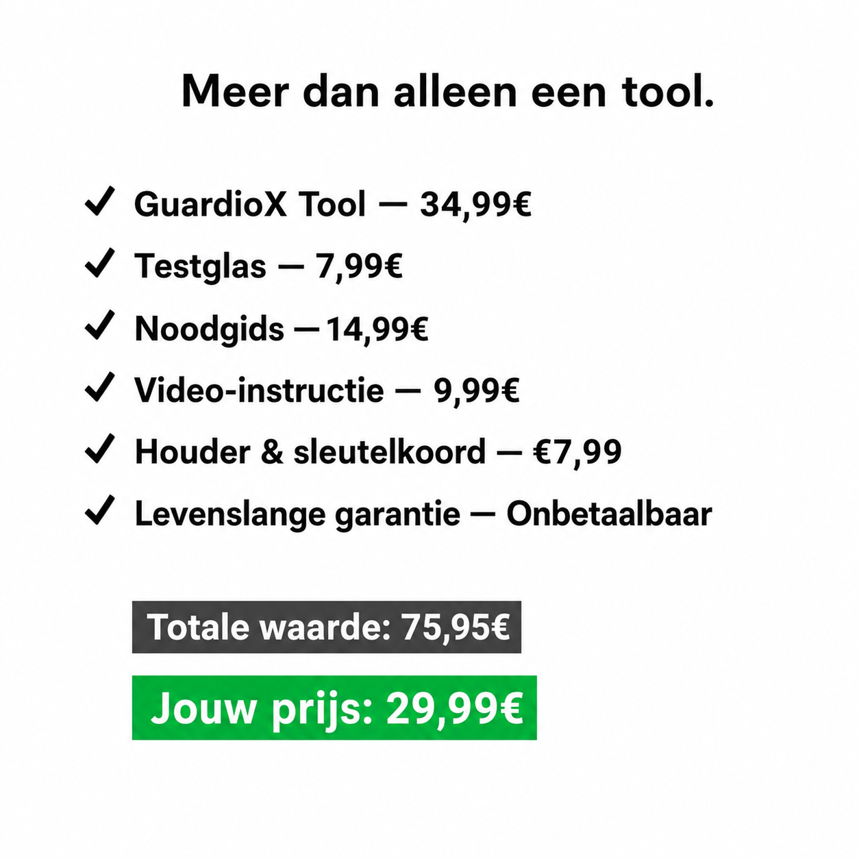 GuardioX | Noodhamer met veermechanisme
