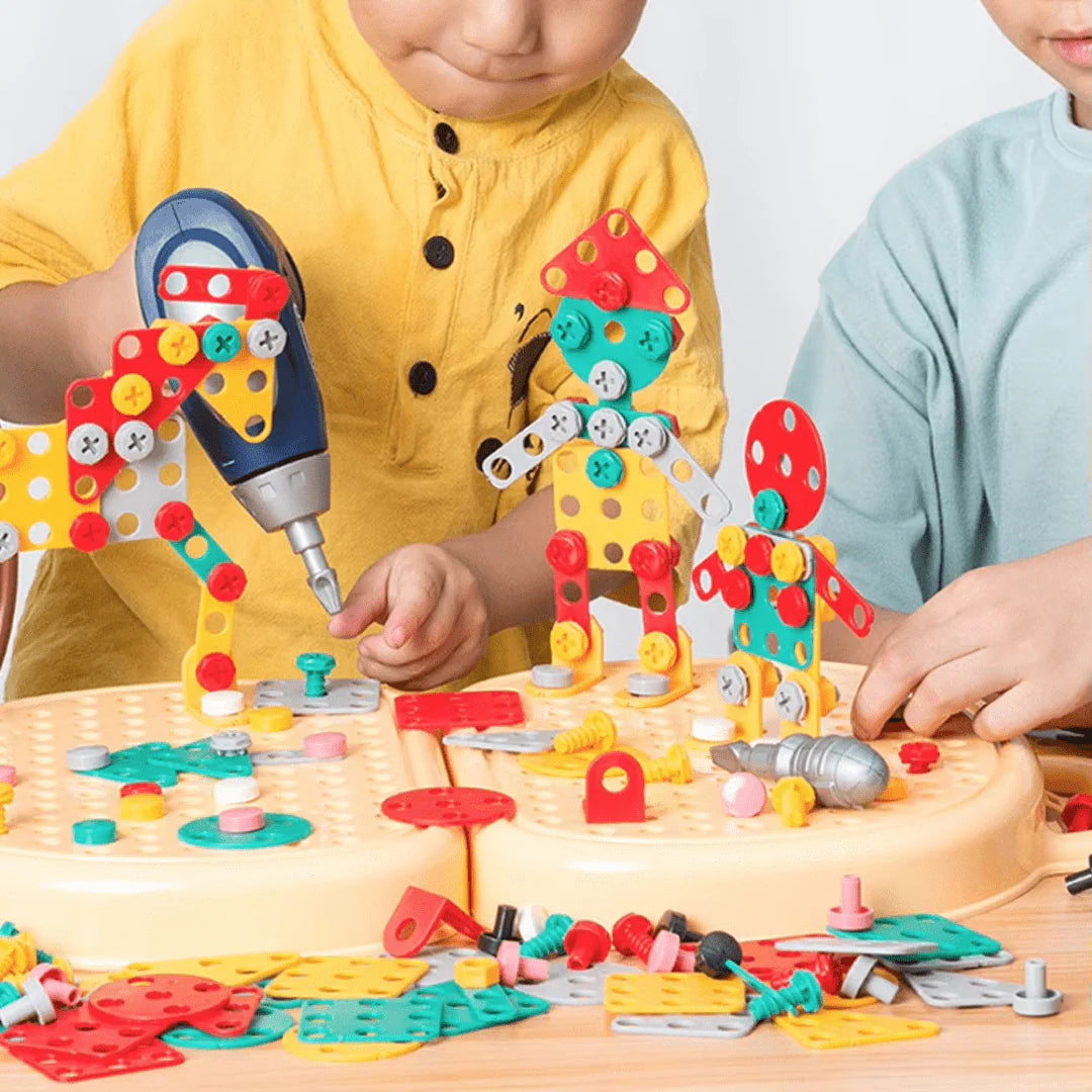 Bouwset | Montessori bouwset met kinderboor