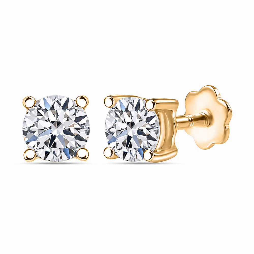 VermeilSpark | Lab-grown diamant oorknop