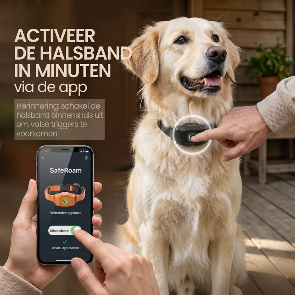 SafeRoam | Draadloze GPS-hondenomheining