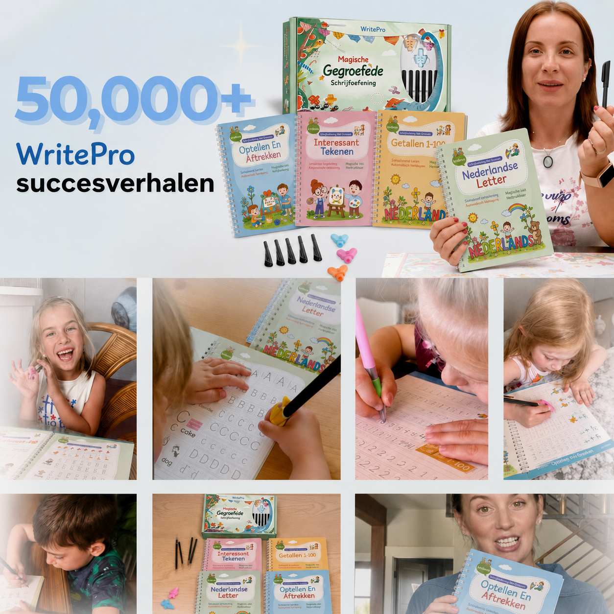 WritePro | Oefenschrift met groeven