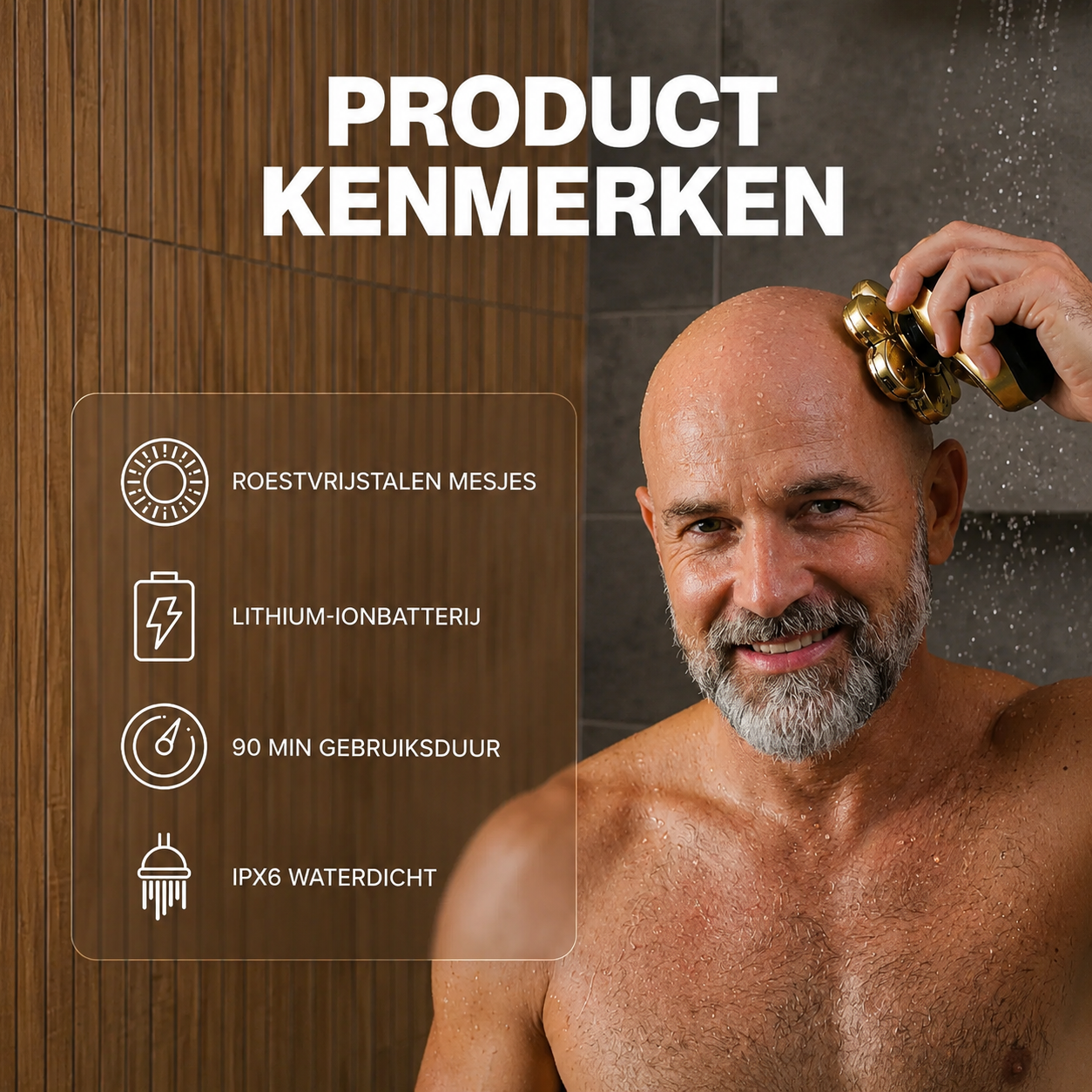 GlideShave | Comfortabel glad scheren van het hoofd zonder irritatie