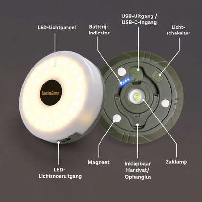 LuminaCamp | Magnetische kampeer-lichtslinger