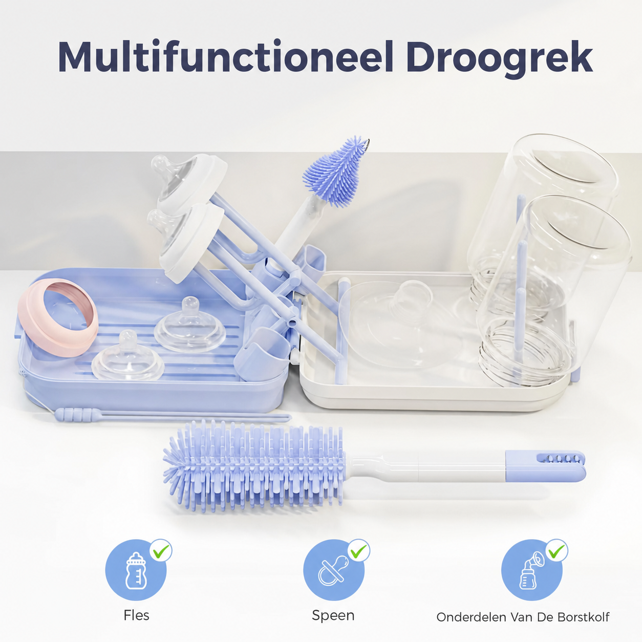 CleanMag | Magnetische flessenborstelset