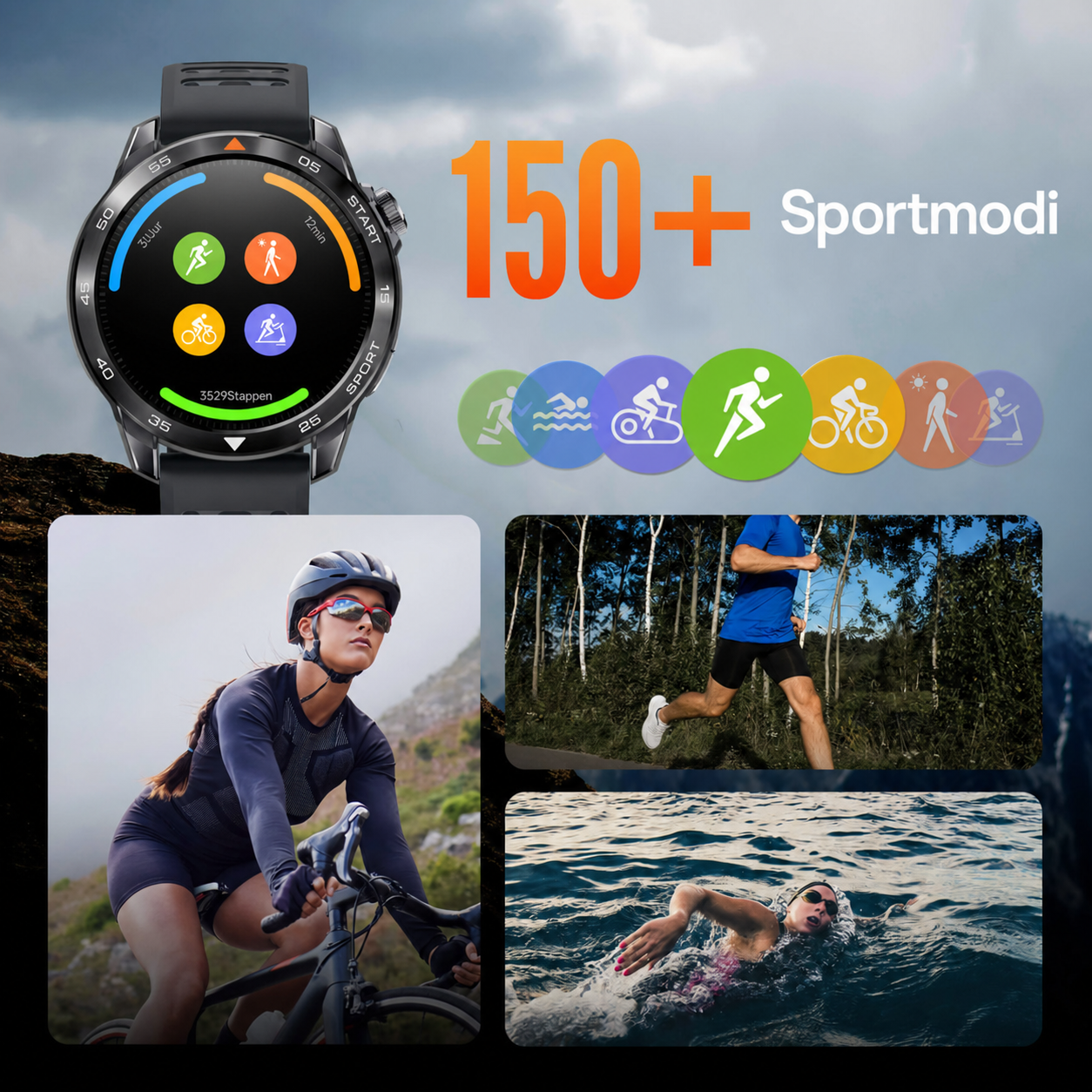 CourtPulse | Padel-smartwatch met zesassige sensor