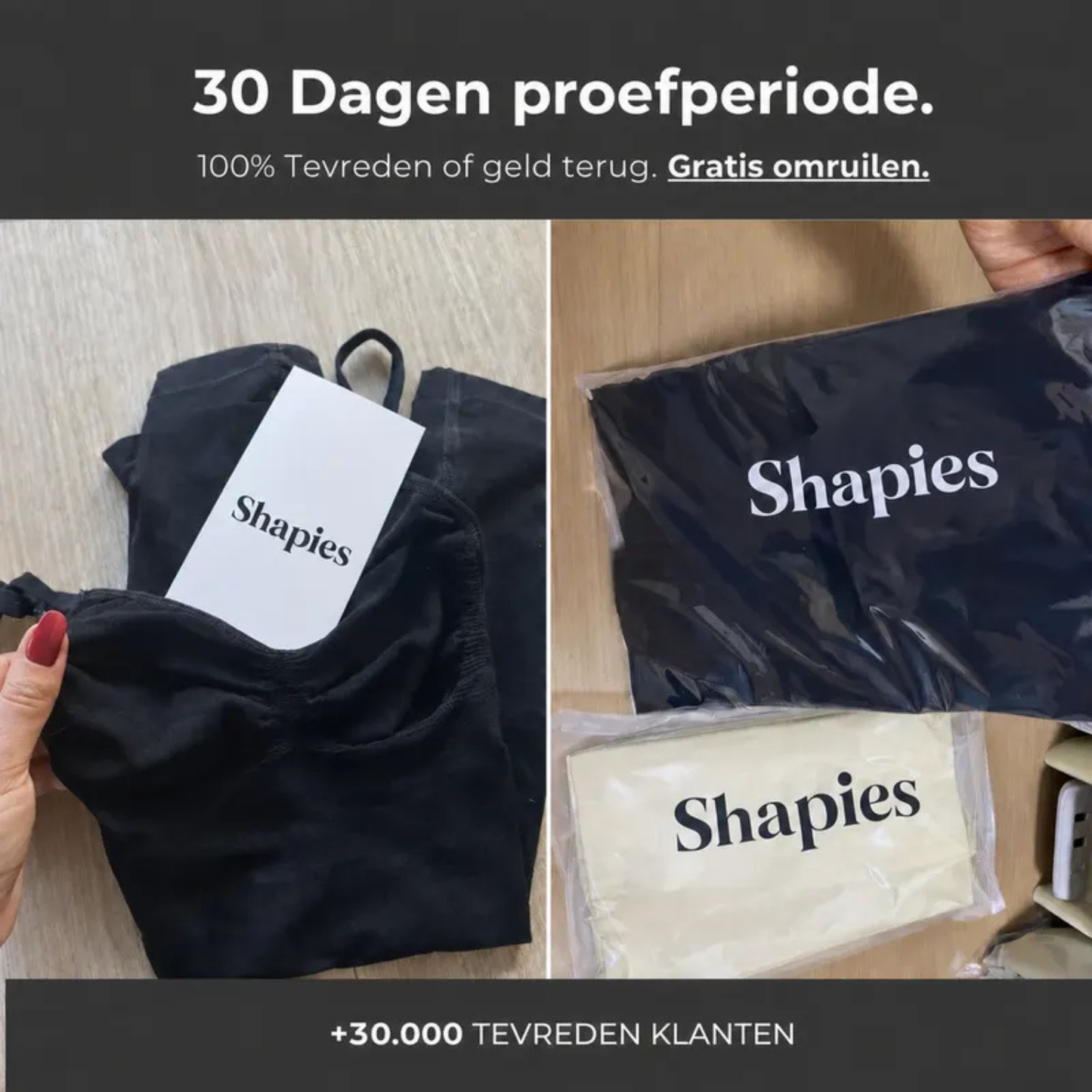 Shapies | Compressieslip met siliconenband