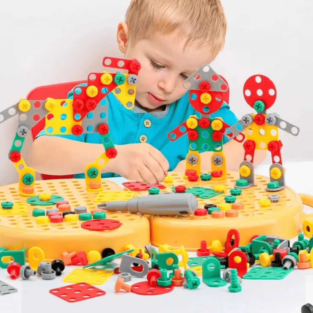 Bouwset | Montessori bouwset met kinderboor
