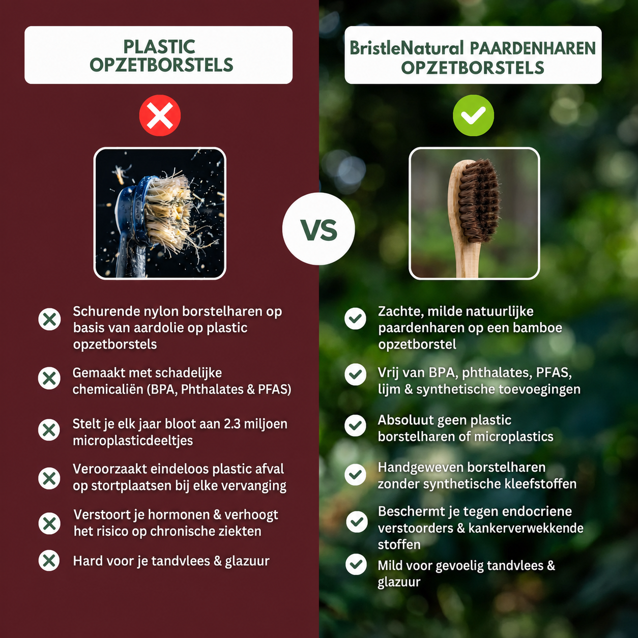 BristleNatural | Opzetborstels met paardenhaar
