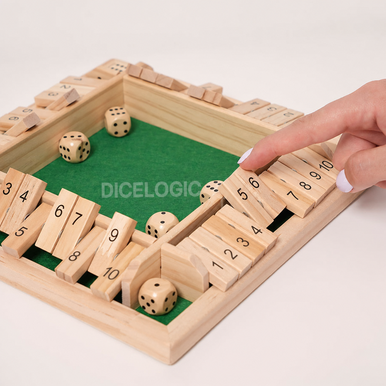DiceLogic | Houten rekenspel