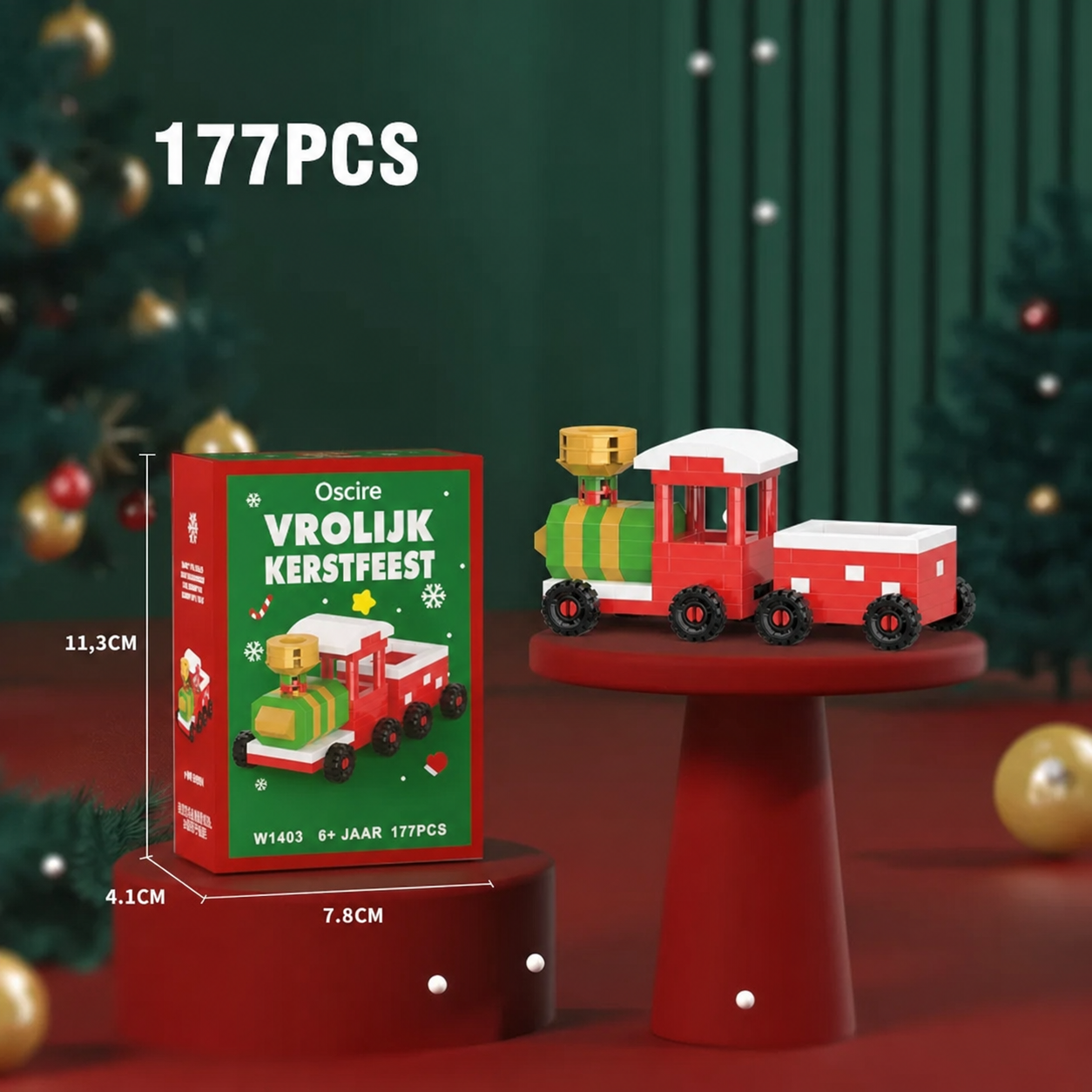 Blockies | Kerstfiguren van bouwsteentjes