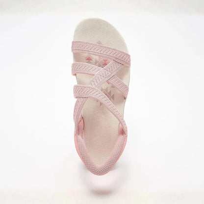 StretchStride | Rekbare kruisband-sandaal