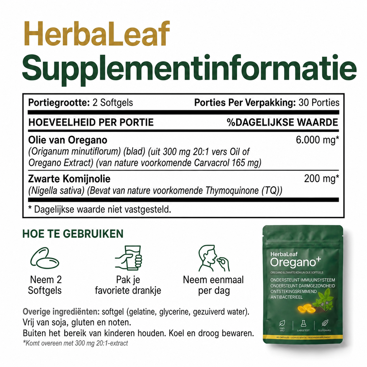 HerbaLeaf | Geeft gerechten een krachtige en aromatische oreganosmaak