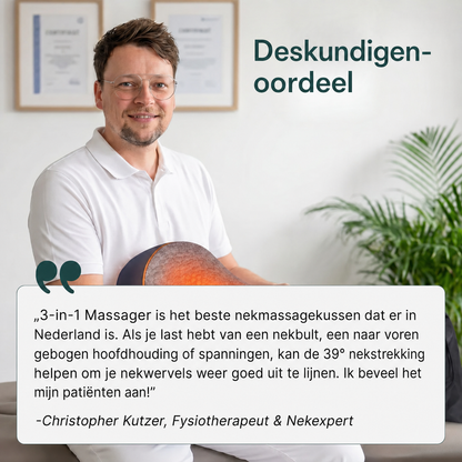 3-in-1 Massager | Memory foam nekkussen