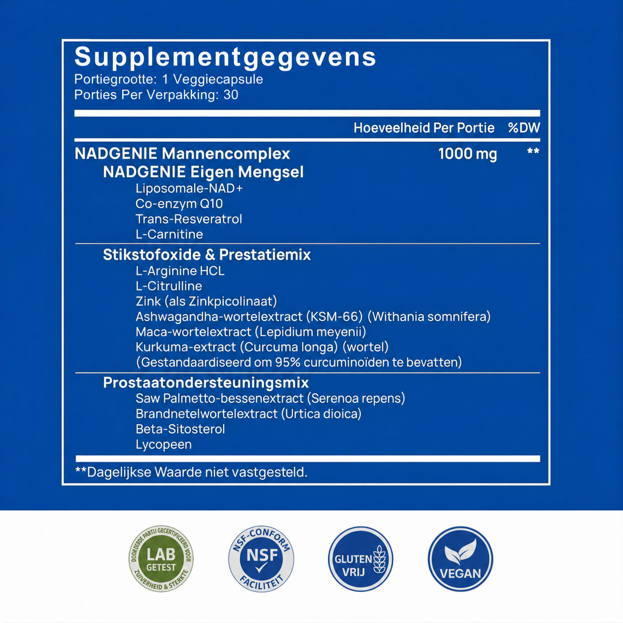 VitalCore | Ondersteunt het energieniveau en het uithoudingsvermogen van mannen