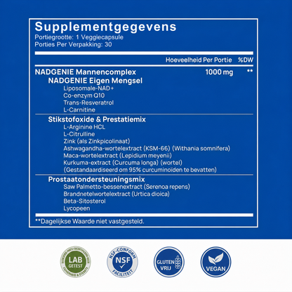 VitalCore | Ondersteunt het energieniveau en het uithoudingsvermogen van mannen