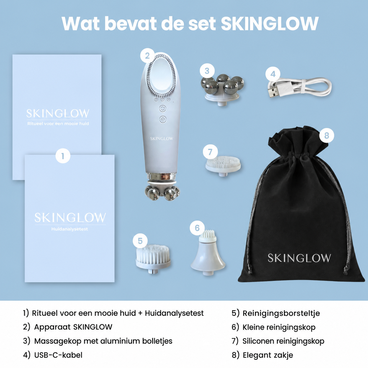 SkinGlow | Reinigend gezichtsapparaat 5-in-1
