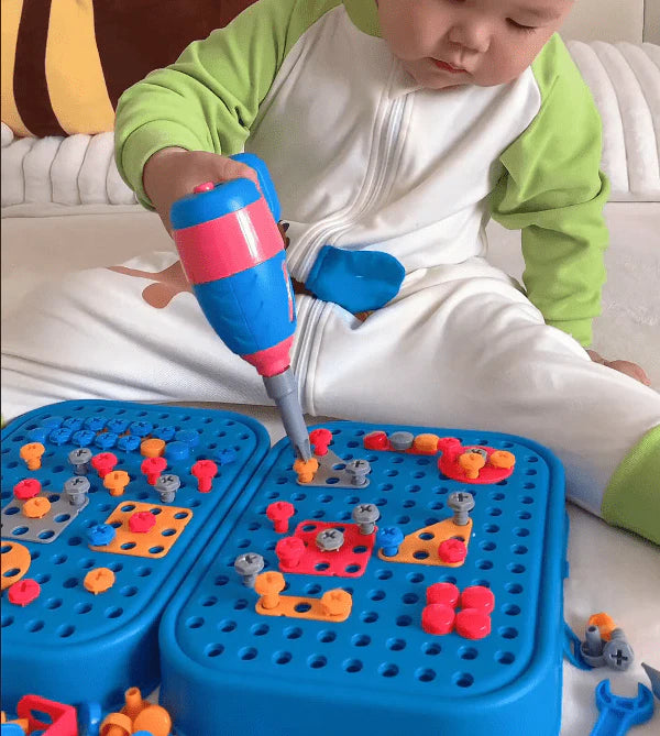 Bouwset | Montessori bouwset met kinderboor
