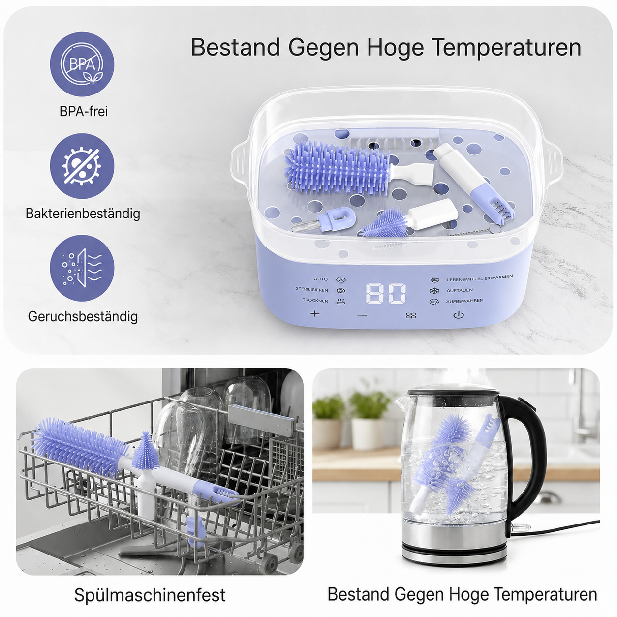 CleanMag | Magnetische flessenborstelset
