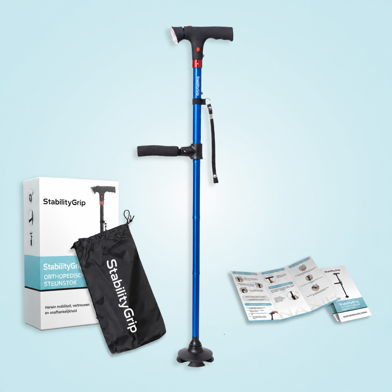 StabilityGrip | Stabiliserende wandelstok