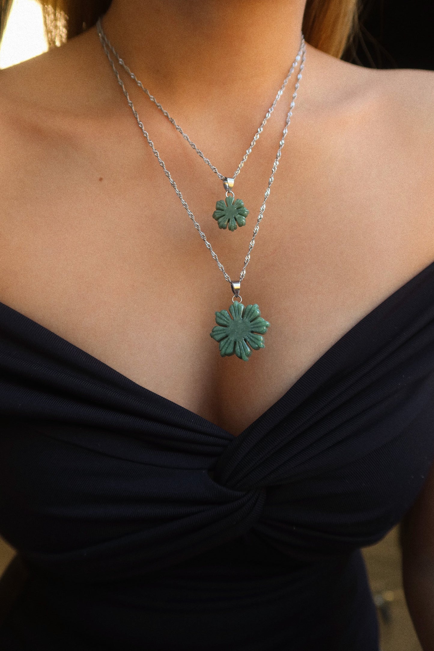 RadiantJade | Handgesneden jade-ketting
