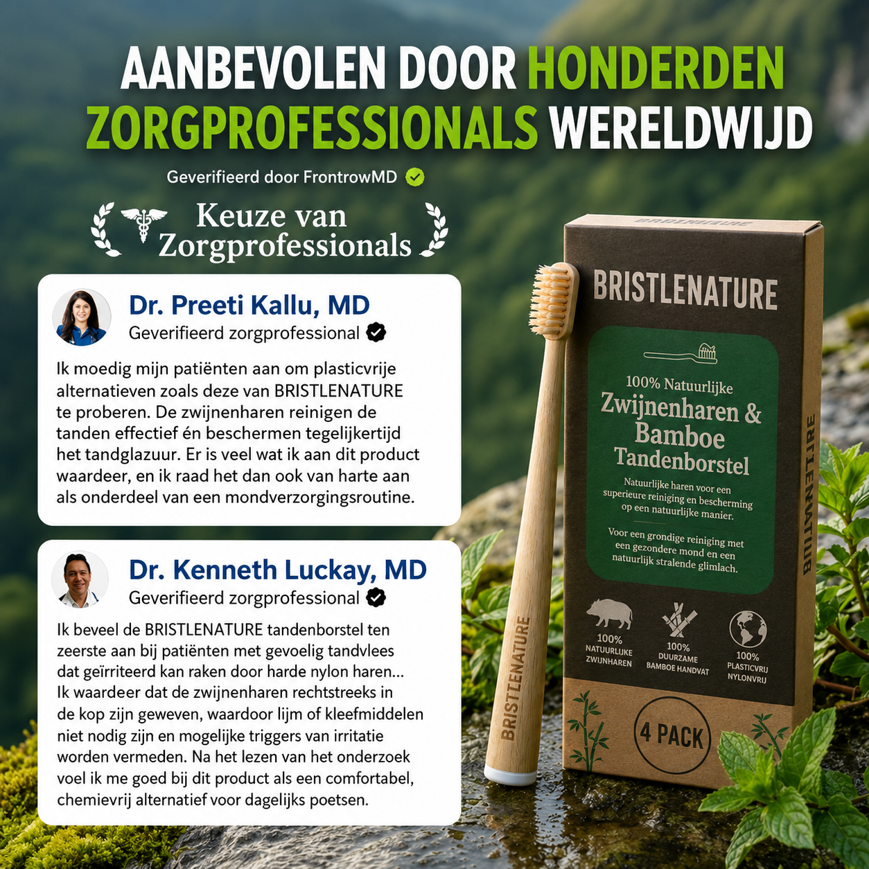 BristleNature | Zwijnenhaar tandenborstel