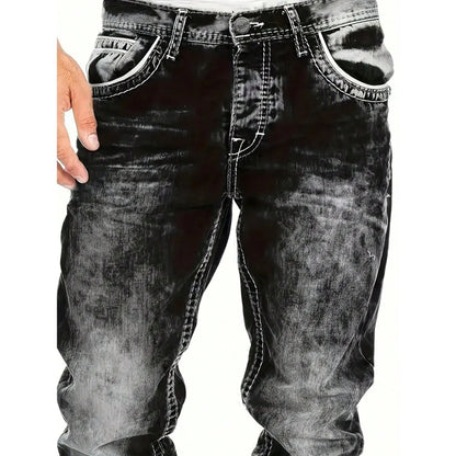 StreetDenim | Vintage-washed straight jeans