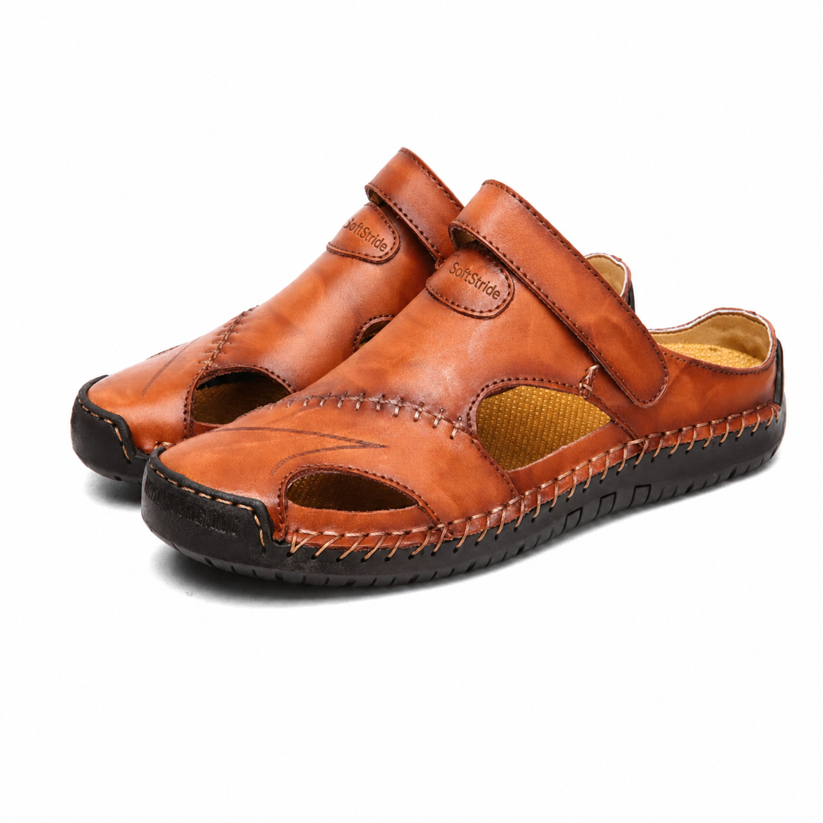 SoftStride | Handgemaakte leren sandaal