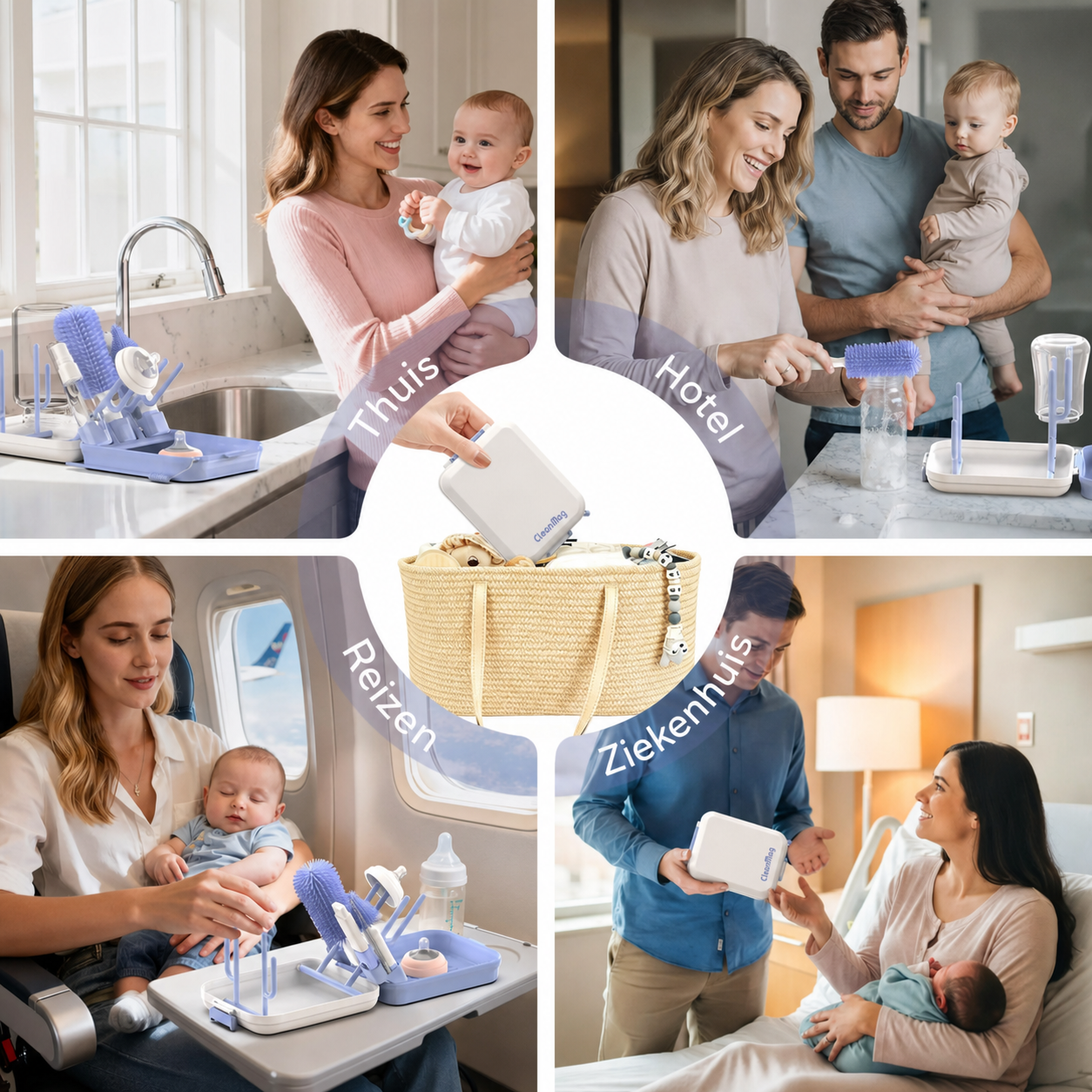 CleanMag | Magnetische flessenborstelset