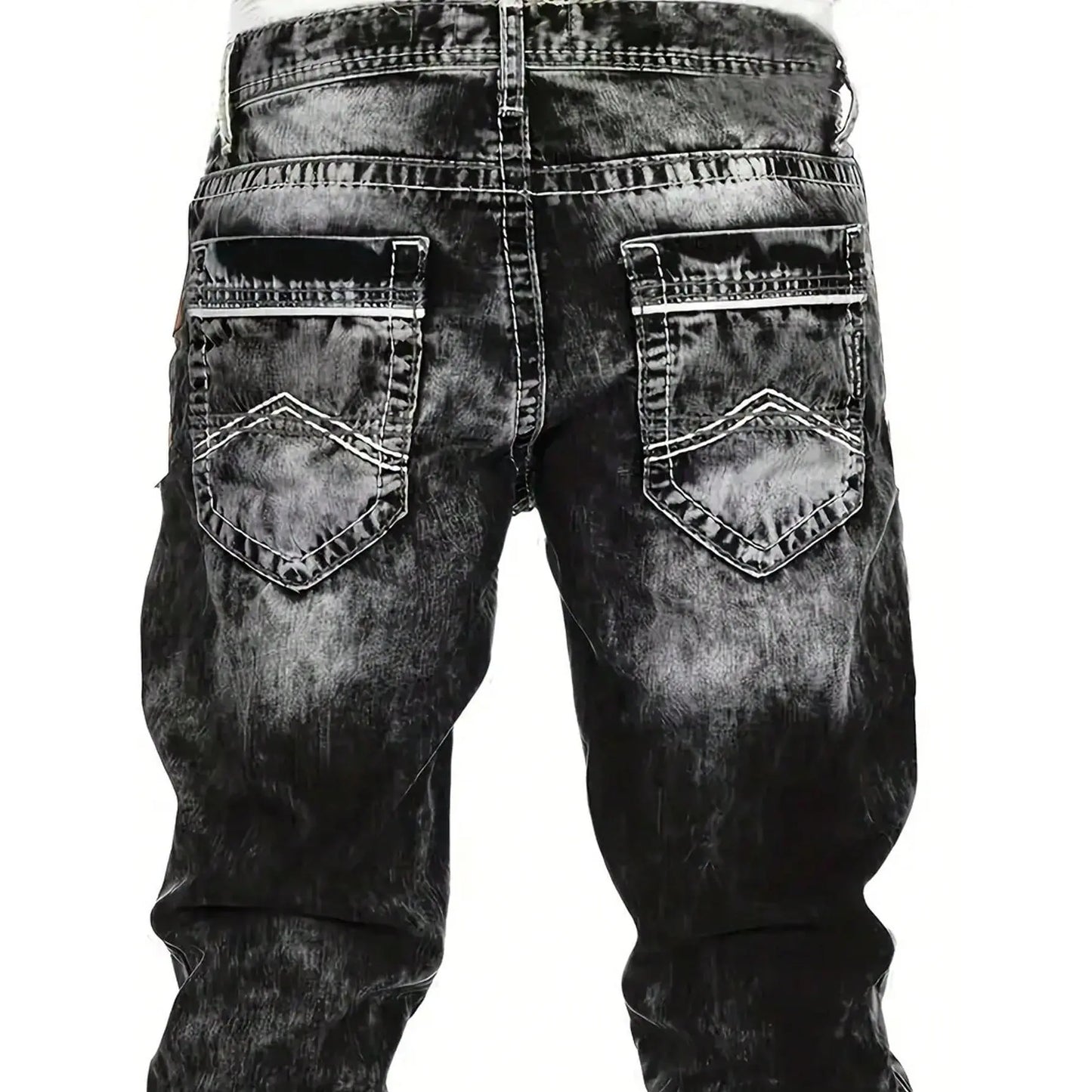 StreetDenim | Vintage-washed straight jeans