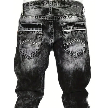 StreetDenim | Vintage-washed straight jeans
