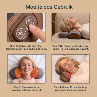 3-in-1 Massager | Memory foam nekkussen