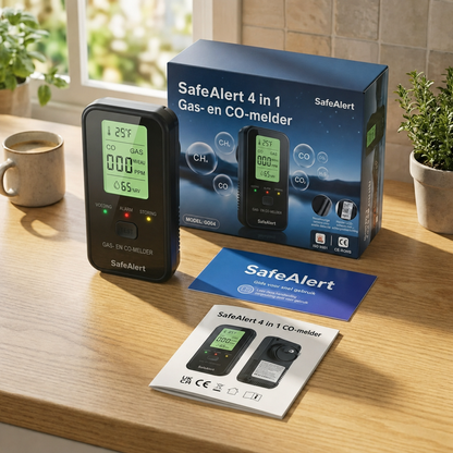 SafeAlert | 4-in-1 gas- en CO-melder