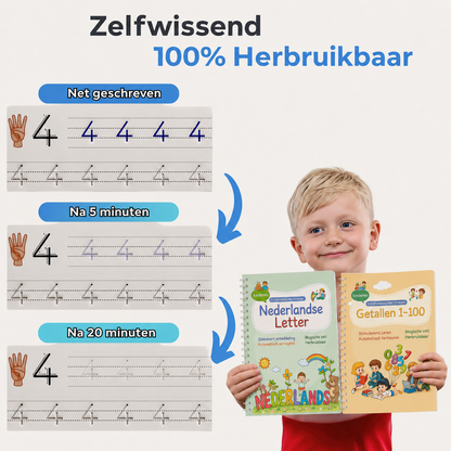 WritePro | Oefenschrift met groeven