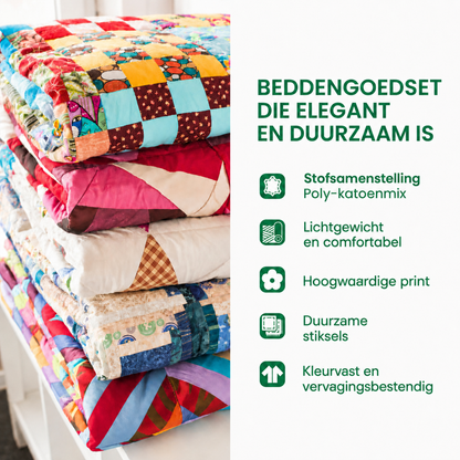Oceaangolven Gewatteerde 3-delige beddensets