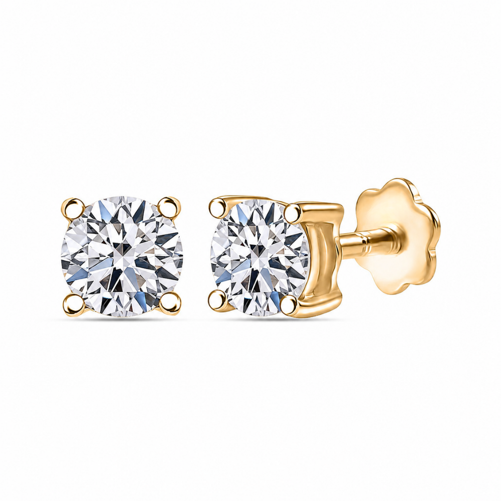 VermeilSpark | Lab-grown diamant oorknop