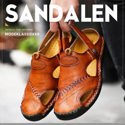 SoftStride | Handgemaakte leren sandaal