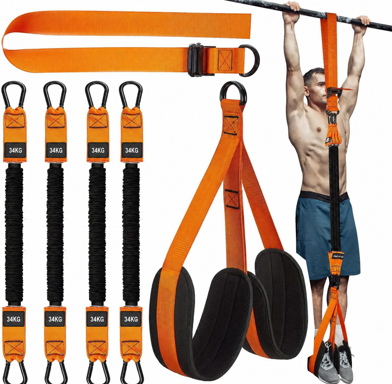 ResistCore | Pull-up band met voetsteun
