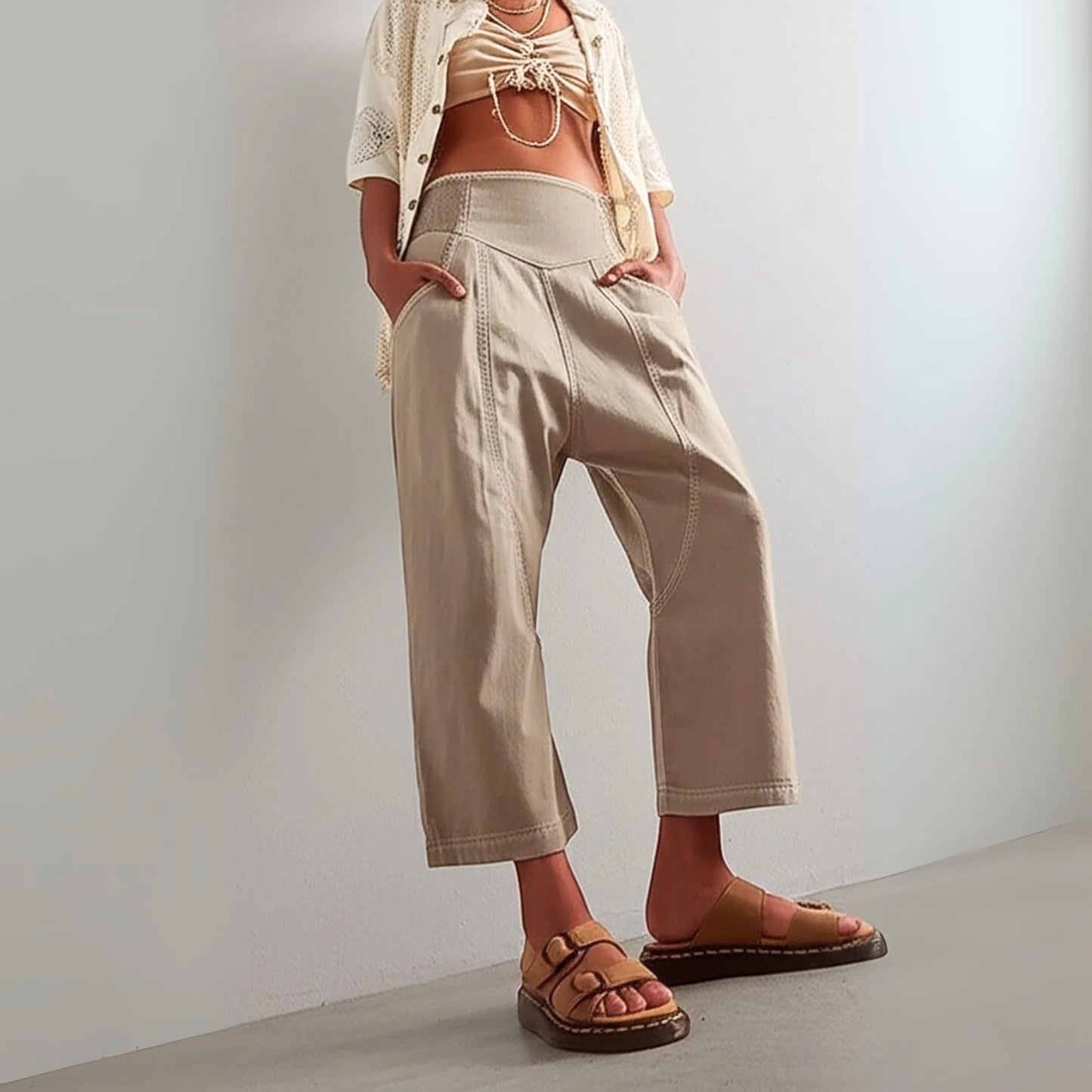VagabondDenim | Harem-cut linnenbroek