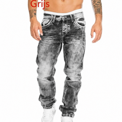 StreetDenim | Vintage-washed straight jeans