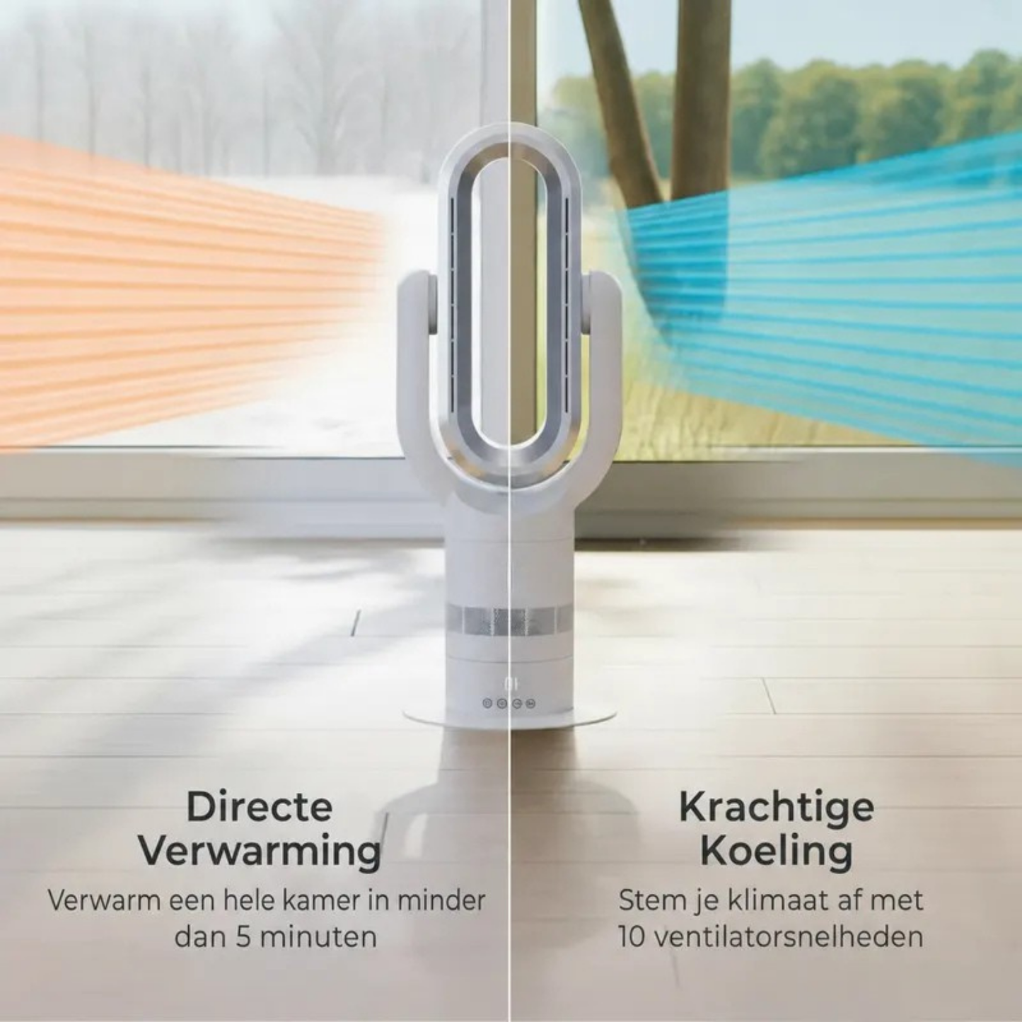AirGlide | Bladeloze ventilatorkachel