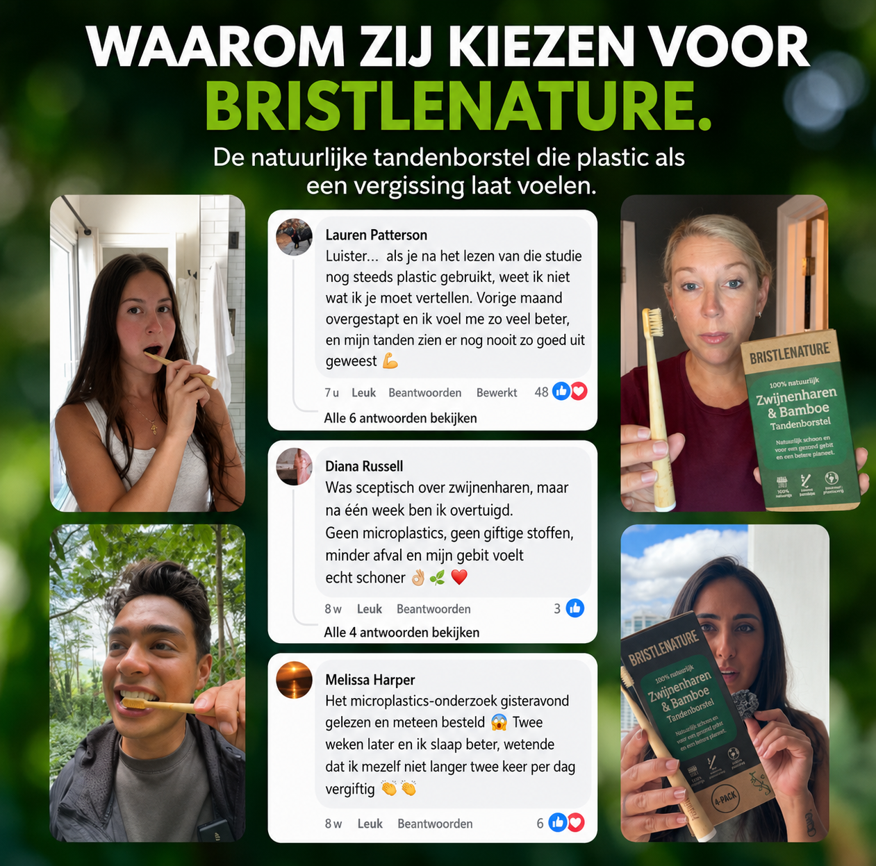 BristleNature | Zwijnenhaar tandenborstel
