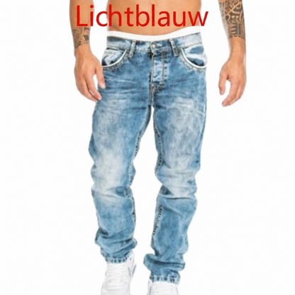 StreetDenim | Vintage-washed straight jeans