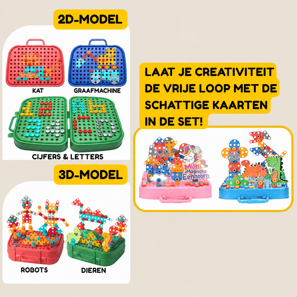 Bouwset | Montessori bouwset met kinderboor